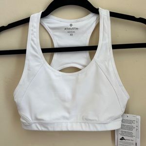 Athleta Double Dare Bra - White NWT